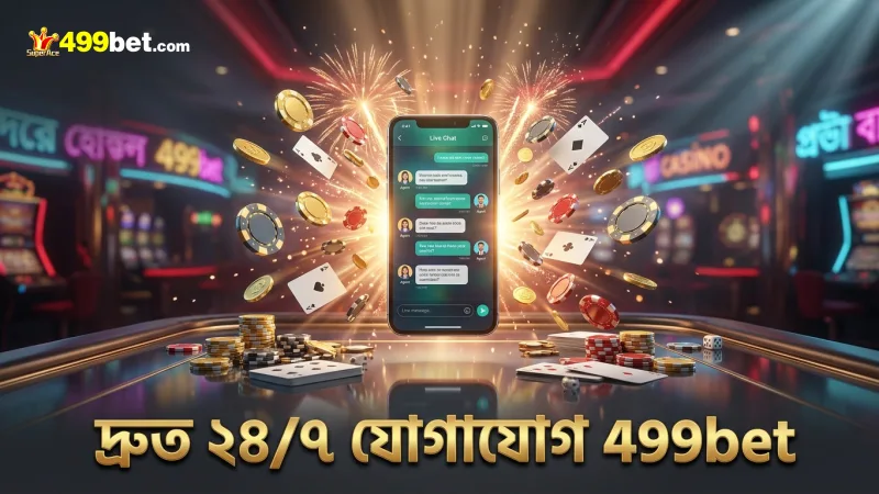 লাইভ চ্যাটে ২ মিনিটের মধ্যে 499bet থেকে দ্রুত সাড়া